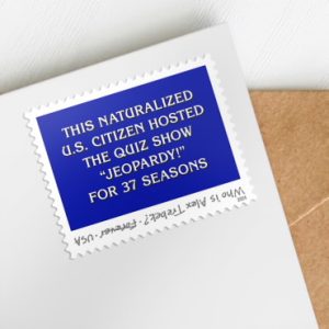 Forever Stamps 2024 Alex Trebek – Jeopardy! Host, Commemorative Issue, First-Class Postage
