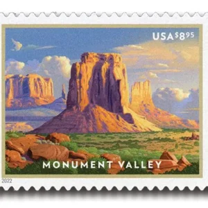 Priority Mail $8.95 Stamps 2022 Monument Valley – Scenic Landscape, Priority Mail Rate