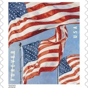 Forever Stamps 2022 U.S. Flag – Patriotic Symbol, First-Class Postage