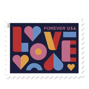 Forever Stamps 2021 Love – Love & Celebration, First-Class Postage