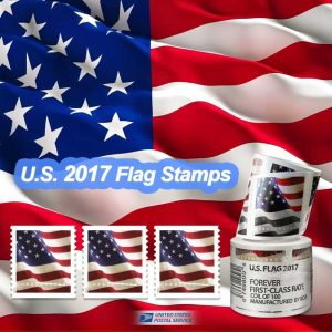 Forever Stamps 2017 U.S. Flag – Patriotic Symbol, First-Class Postage
